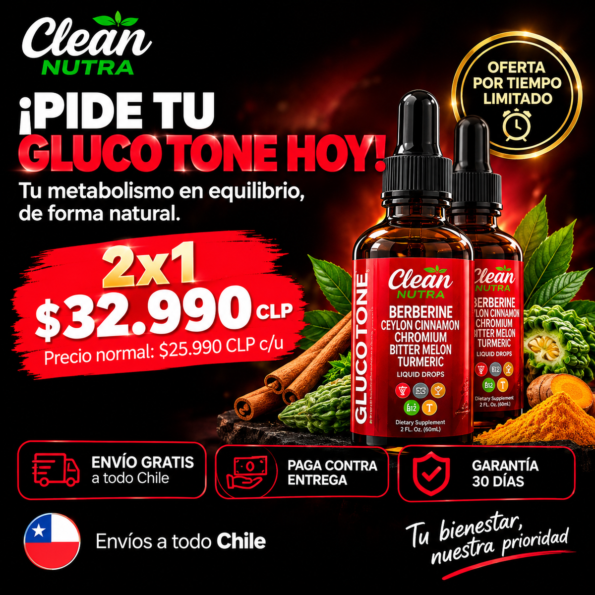 GLUCO TONE - Equilibra la glucosa en sangre