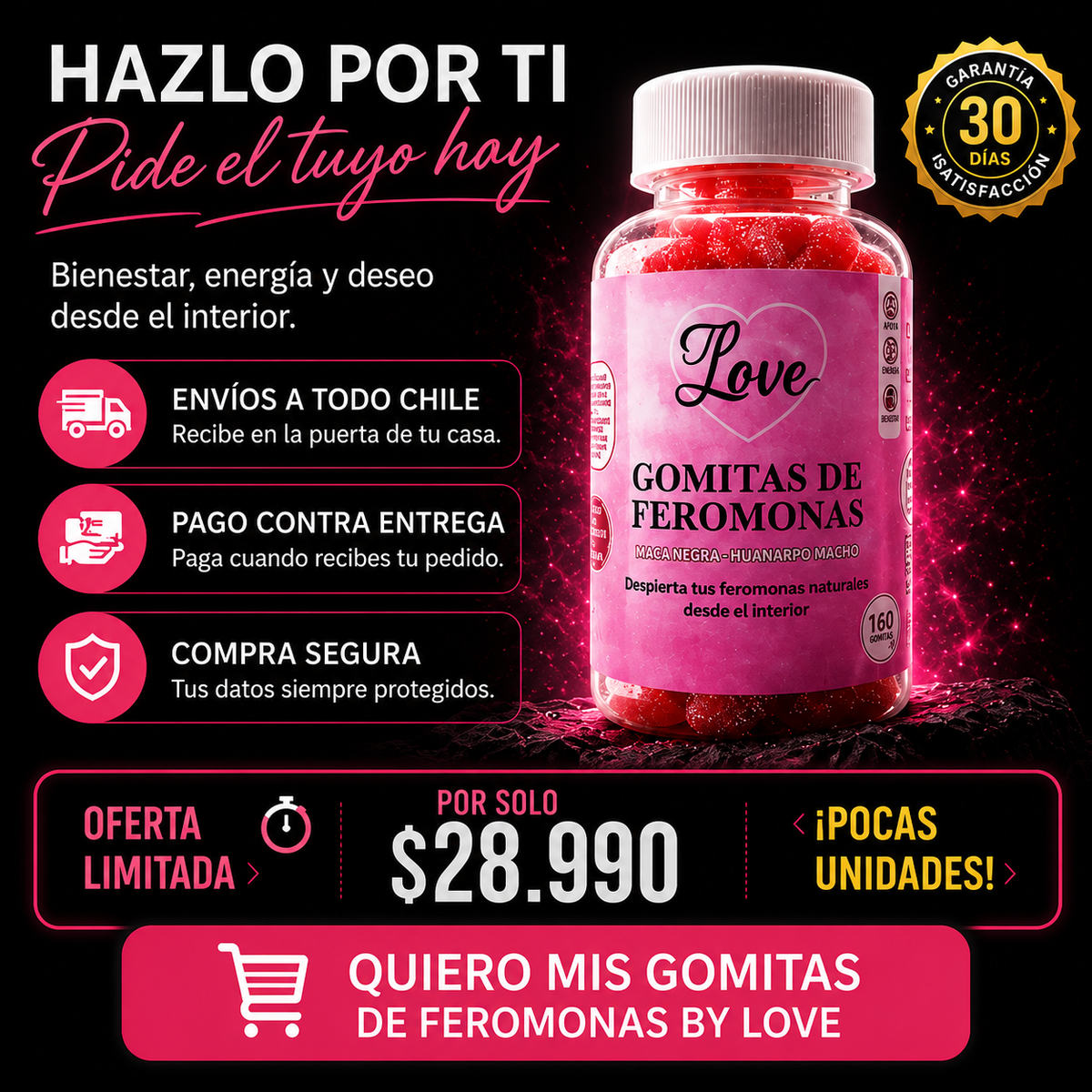 Pheromone Gummies - Love Gomitas de Feromonas